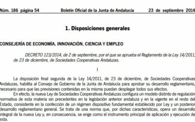 Cooperativas Agro-alimentarias de Andalucía aplaude la publicación del Reglamento de la Ley de Sociedades Cooperativas Andaluzas tras más de dos años de espera