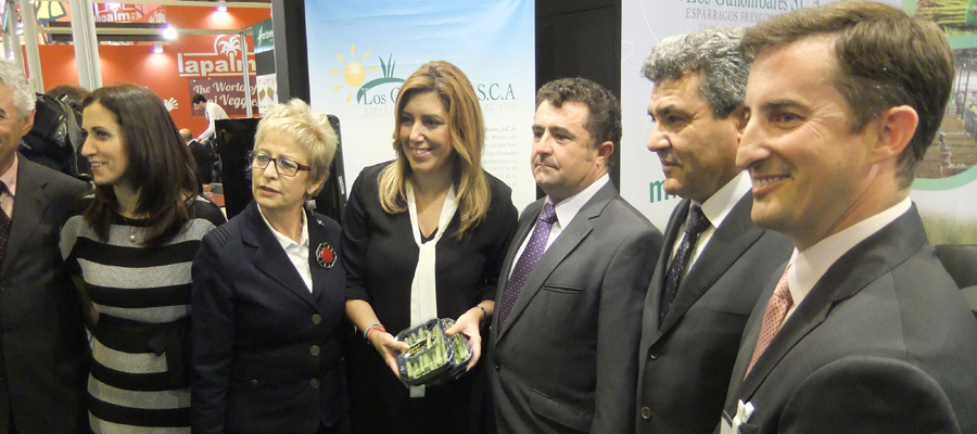 La presidenta de la Junta de Andalucía, Susana Díaz, visita las cooperativas hortofrutícolas de Granada en Fruit Attraction 2014