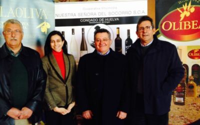 Las cooperativas vinícolas y olivareras promocionan sus productos en distintas ferias agroalimentarias de Huelva