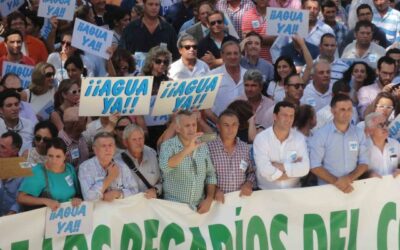 Las cooperativas piden agua para los regadíos del Condado de Huelva frente a la Delegación del Gobierno