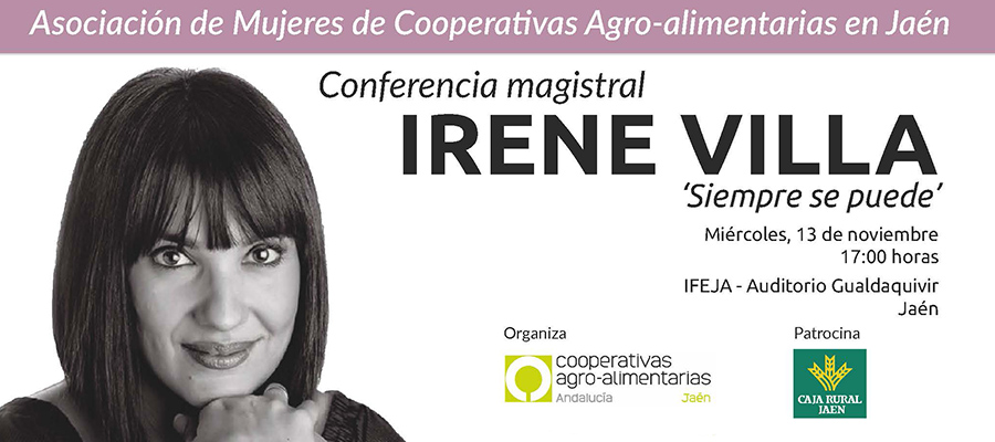 La Asociación de Mujeres de Cooperativas Agro-alimentarias se presentará en Jaén el próximo 13 de noviembre con la participación de Irene Villa