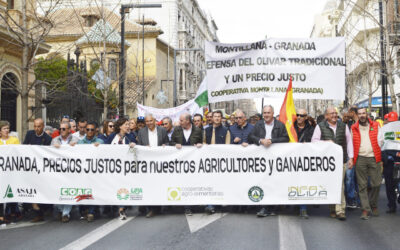Manifestación histórica del campo en Granada en defensa de unos precios justos para agricultores y ganaderos