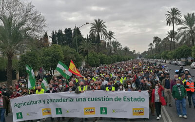 Más de 15.000 agricultores y ganaderos dicen basta al expolio al campo andaluz