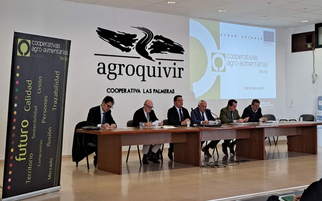 Cooperativas Agro-alimentarias de Sevilla exige un acceso eficiente al agua como clave para mantener la riqueza agraria  y económica en la provincia