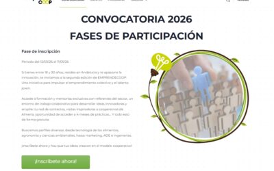 Cooperativas Agro-alimentarias de Andalucía abre el plazo de solicitud para participar en la segunda edición del campus de innovación Emprendecoop